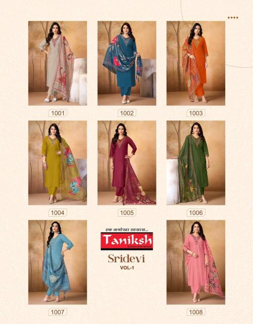 Taniksh sridevi vol 1 straight kurti wholesale